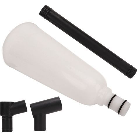 Entonnoir à huile avec tube rallonge décalé, adaptateurs codés par couleur, sans déversement, haute efficacité pour automobile (1/5)