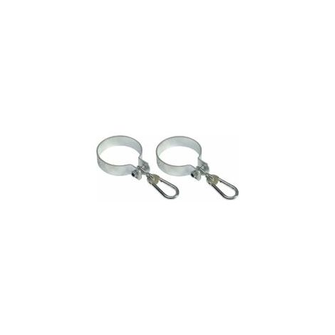Set mit 2 Schaukelhaken mit Karabiner für runde Balken Ø 5 cm - Crezuo (1/4)