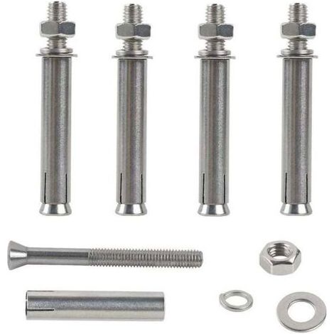 M6x70mm Boulons à Expansion Hex Vis D'expansion Acier Inoxydable 304 Cheville Beton Lourd Devoir Ancrages de Fixation pour la Construction Murale 6pcs (1/4)