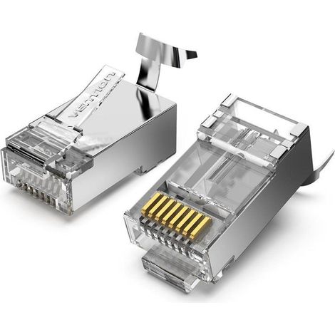 Conector RJ45 Vention IDER0-10 Plateado