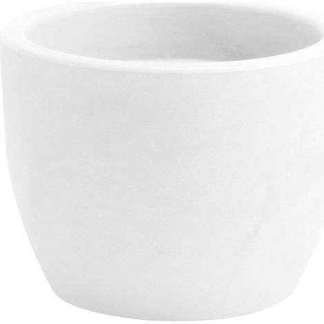 Vaso tondo resina HERA cm. 30 BIANCO