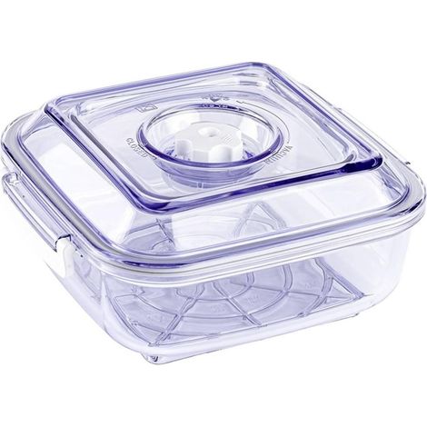 Magic Vac Recipiente rectangular al vacío 2,5 litros transparente