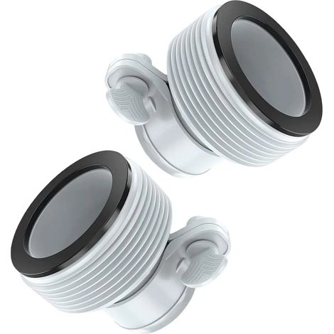 Accessoires de piscine Adaptateur de piscine 32 mm vers 38 mm, raccords en plastique pour tuyau de pompe de piscine et skimmer amovible (1/5)