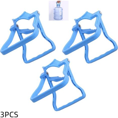 3-teiliges Set blauer 20-Liter-Wasserflaschengriffe, rutschfeste Eimerträger 14 x 12 cm (1/5)