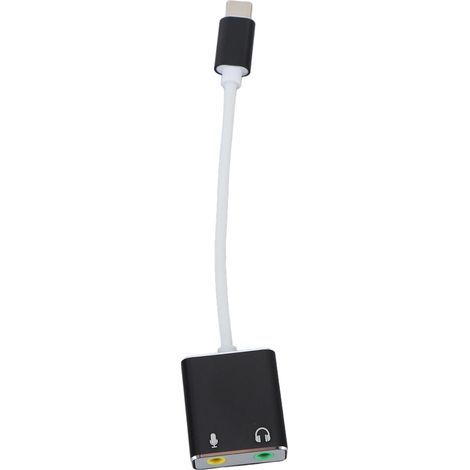 Adaptateur Micro USB C Carte Son Externe 7.1 avec Jack 3.5mm pour Casque (1/5)