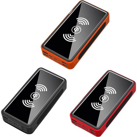 Batterie externe solaire 20 000 mAh, chargeur solaire, alimentation de secours mobile pour l'extérieur (1/5)