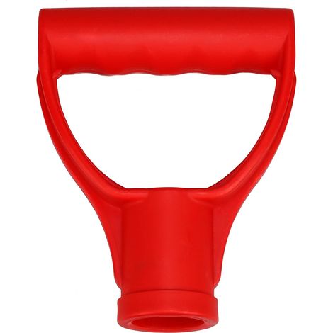 Roter D-Griff – 1 Stück – Robuster Kunststoff – Ergonomisch für Schneeschaufeln und Gartengeräte – Kompatibel mit 32-mm-Holz- oder Aluminiumgriffen (1/5)