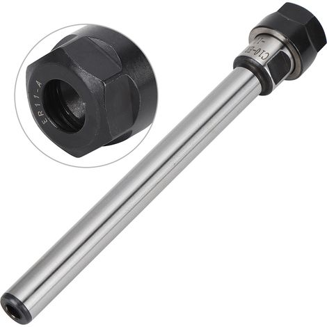 Porte-mandrin à pince en acier allié au chrome-molybdène, tige d'extension droite ER11A-100L(C10) (1/5)