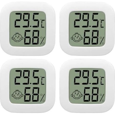 Thermomètre intérieur mini LCD – Haute précision, hygromètre – Température et humidité – Maison, chambre (1/4)