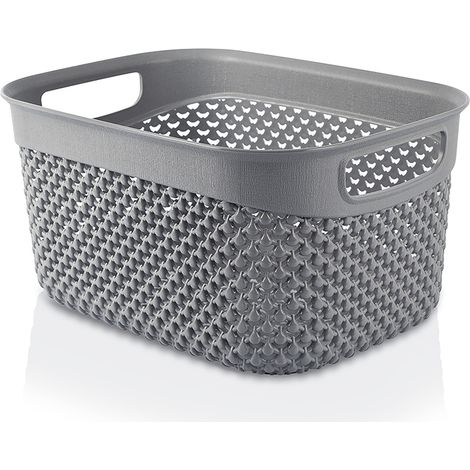 LAVADO Kunststoffkorb 23 x 17 x 12 cm 3,3 l Anthrazit