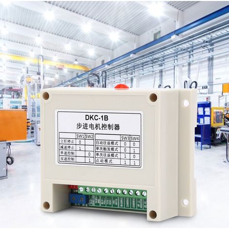 Contrôleur de moteur pas à pas en plastique DKC-1B avec régulation de vitesse, protections multiples et générateur d'impulsions mono-axe (1/5)