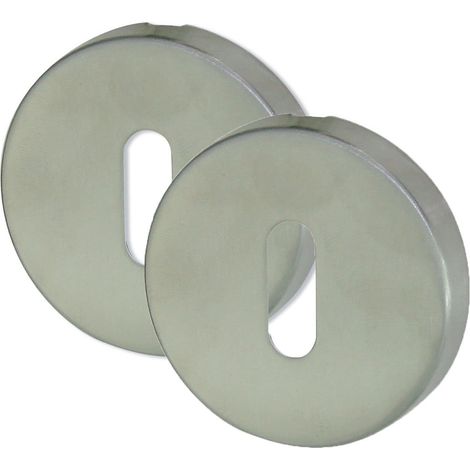 DT 2000 135381 2 Rosaces commune serrure Inox Mat