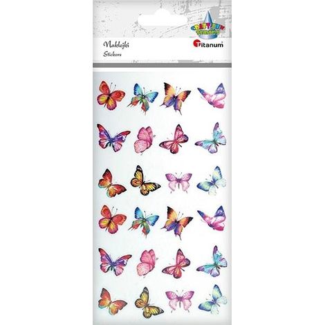 Folienaufkleber Schmetterlinge Mix 24 St.