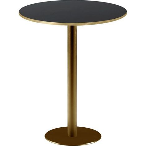 Mange-debout rond Ø 60 cm Rome bistrot noire