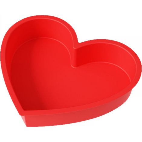 Moule Gateau Coeur Silicone, Moule en Silicone Coeur Saint Valentin, Antiadhésif Moule a Gateau Patisserie Pour Gâteau Fête Des Mères, Gâteau au Fromage -8.78inch7.56inch1.97inch