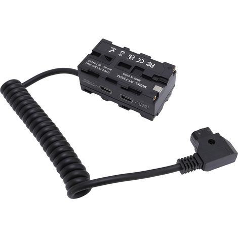 Adaptateur d'alimentation pour Batterie Factice, D Tap vers NP F Double Face pour éclairage de Remplissage, écran Numérique LED, Circuit de Inverse D'entrée Double Face, Fausse (1/5)