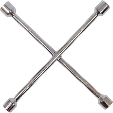 Dapetz ® 4 Way Universal Sockets Cross Wheel Nut Wrench, Wheel Brace 17 19 21 23mm Car Brace Spanner Labor-Saving Ideal for Car Tyre Repair Common Hexagonal (1/5)