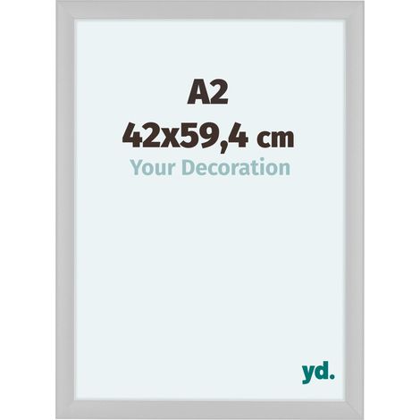 yd. - Cadre photo A2 42x59.4 - Blanc Brillant - MDF - Como (1/5)