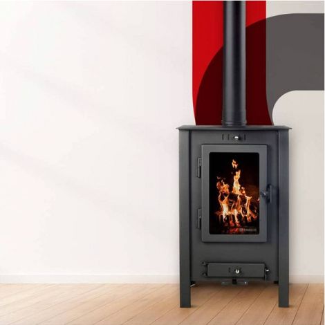 Poêle à bois Vienna EcoDesign Theca 40 x 49,5 x 80 15,7Kw