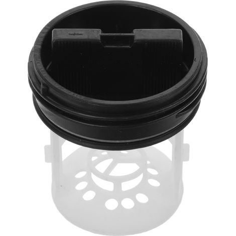 Accessoire de Vidange pour Machine à Laver, Bouchon de Pompe Joint Étanche en Plastique, Filtre Intégré, Adapté pour Entretien Régulier des Lave-Linge à Tambour