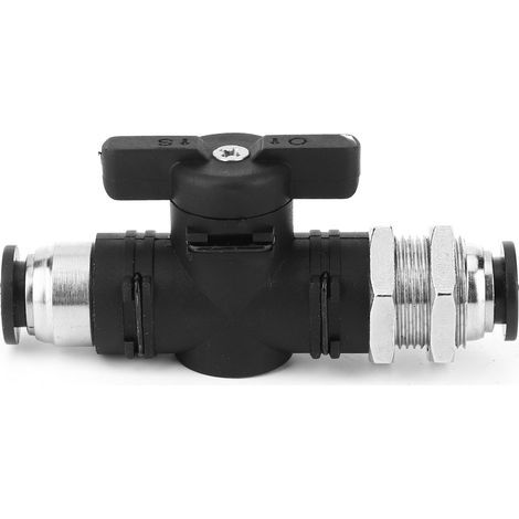 Raccord Rapide Pneumatique 8mm à Pousser, Valve Manuelle pour Commutateur d'Air et Tuyauterie (1/5)