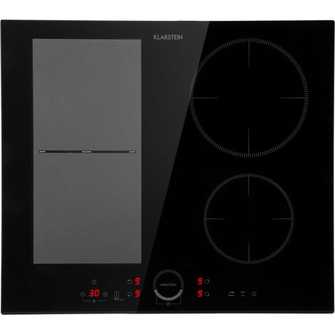 Klarstein Placa de cocción híbrida Delicatessa 60 inducción Autark 4 zonas 7000W vitrocerámica