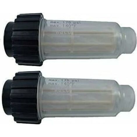 Filtre À Eau Avec Insert De Filtre (5.731-050.0) Pour Tous Les Nettoyeurs Haute Pression Karcher Avec Raccord D'eau 3/4"Avec Les Nettoyeurs Haute Pression 4.730-059.0 - 2 Pack (1/4)