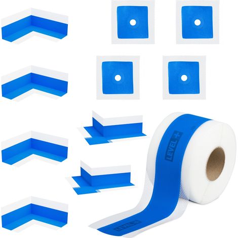 LEVEL+ Bandset Dusche Balkon Dichtband Dichtbahn Duschelement Ecken Profi Set B14 (1/5)