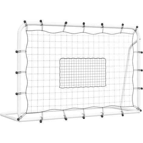 Maison Exclusive - Fußball-Rebounder Weiß & Schwarz 184x61x123 cm