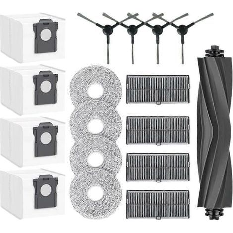 17 ricambi per aspirapolvere Dreame L40 Ultra AE/D20 Ultra / RLD31SE/ MOVA E40 Ultra: spazzola principale, filtro, sacchetto raccoglipolvere. (1/4)