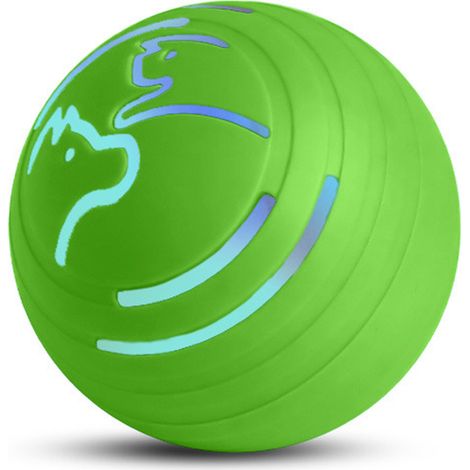 Balle vibrante interactive pour chien avec lumière colorée, 4 modes de fonctionnement, bouge toute seule pour occuper les chiens, en TPU durable et sûr, 5,6 cm, jouet vibrant automatique, batterie rec (1/4)
