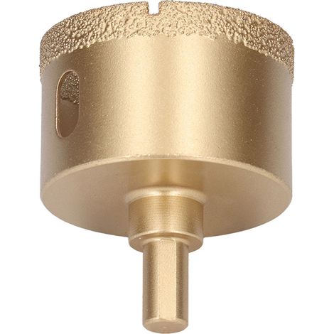 Scie cloche diamantée en acier au carbone, foret à perçage pour carrelage, porcelaine et verre, queue triangulaire, 55 mm (1/5)