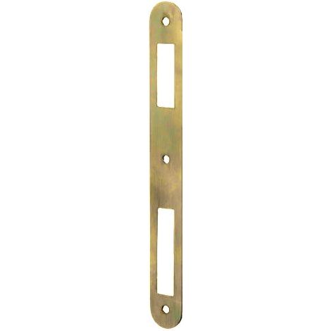 CONTROPIASTRA PER SERRATURA 'PATENT' B.T. ottonato verniciato - interasse 70 mm
