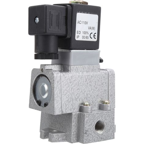 Électrovanne pneumatique 3 voies 2 positions G1/8, inverseur de direction K23JD‑6AC110V (1/5)