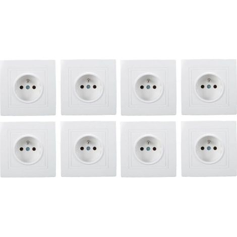 8-teiliges französisches Standard-Steckdosenset (16 A, 220 V) für Zuhause, Büro und Hotel (1/4)