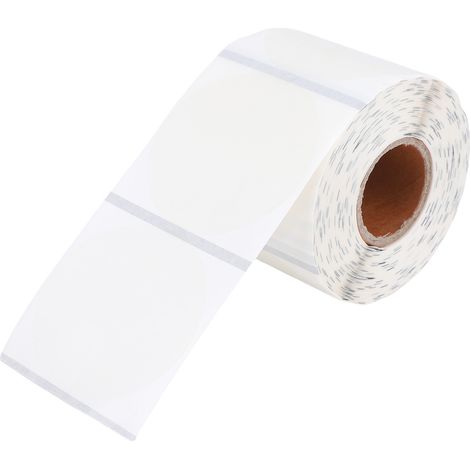 1 rouleau de 400 feuilles d'étiquettes thermiques, autocollant rond Transparent étanche à l'eau de 2 pouces pour un usage domestique et Commercial (1/5)
