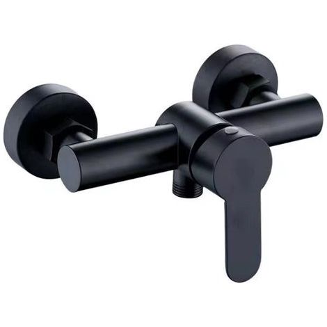 Rubinetteria da bagno in acciaio inox 304, miscelatore triplo per vasca da bagno a parete e rubinetto miscelatore per acqua fredda con soffione doccia da 1/2 pollice. (1/5)