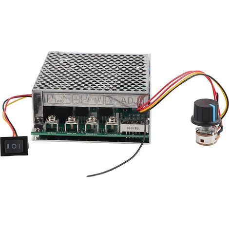 10V-55V 60A Gleichstrommotor-Drehzahlregler mit Drehrichtungsumkehrschalter und Digitalanzeige