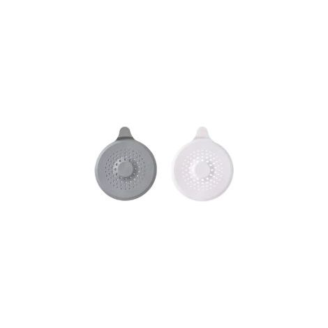 Protezione per scarico in silicone, filtro per capelli in silicone in 2 pezzi, protezione per scarico del lavandino con ventosa, filtro per scarico della vasca da bagno, per doccia, vasca da bagno e c