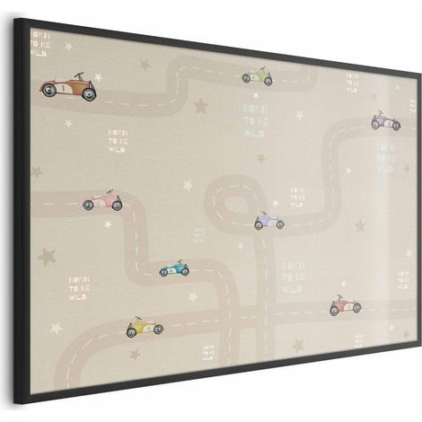 Póster - Coches de carreras (1/4)