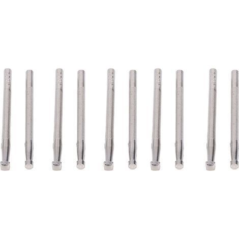 10-teiliges Lederstempel-Werkzeugset, 2 Muster, rutschfester legierter Stahl, DIY-Lederstempel- und Schnitzwerkzeug für Anfänger (1/5)