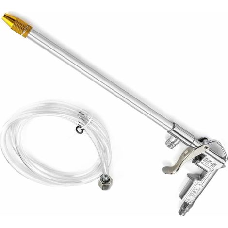 Pistolet pulvérisateur 1/4 aluminium pneumatique Siphon Air moteur nettoyage pistolet Kit outil (1/4)