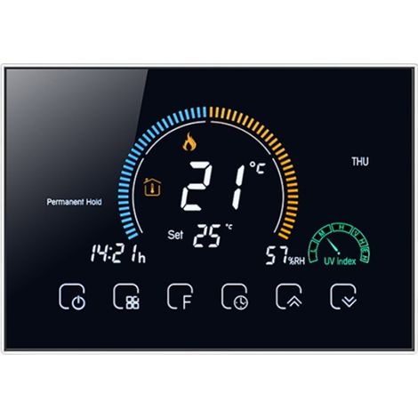 Termostato WiFi Beca BHT-8000GBLW  Nero (1/5)