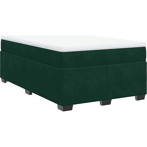 Maison Exclusive - Cama box spring con colchón terciopelo verde o (1/5)