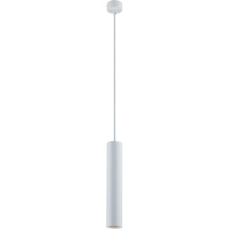 "Sospensione FLUKE cilindrica in metallo bianco 30 cm." (1/2)