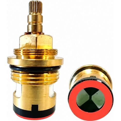 Vascain ceramica1/4 di giro, 20x27 (3/4"), altezza 59 mm, 20 denti per miscelato (1/2)