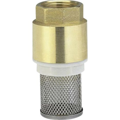 GARDENA 07220-20 Messing-Fußventil, Saugkorb, Ventilkegel, Dichtung, 26,5 mm Fußventil 26,5 mm (G3 (1/2)
