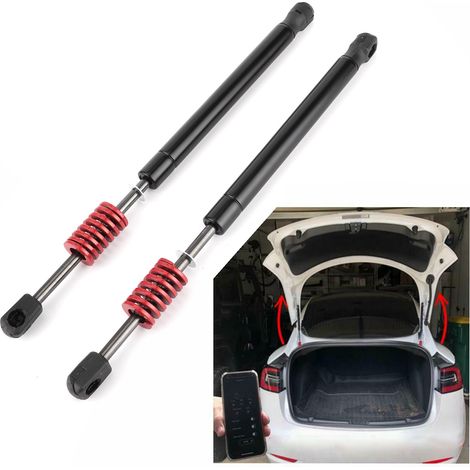 2 barres de support de coffre avec ressorts et rondelles en acier inoxydable. Compatibles avec tous les véhicules Tesla Model 3. (1/5)