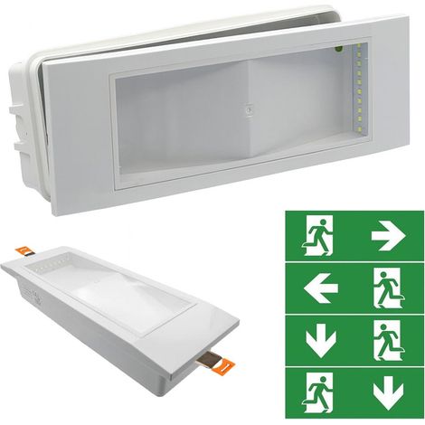 Luce di Emergenza LED a Incasso o molla molle (1/5)
