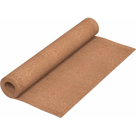 Korkrolle Braun 100 x 200 x 0,5 cm Kork vidaXL